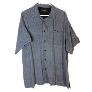 💠 Men’s Patterned Silk Button Down Shirt